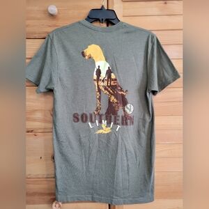 Bird Dog Southern Limit  Graphic T- shirt Sz Small Green Upland Hunting